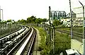 La voie ferrée de la ligne, près de Lawrence