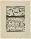 Carte de commerce, pour la papeterie de John Comm à Londres, vers 1750.
