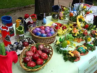Œufs de Pâques en Croatie.