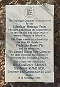 Plaque de la Trafalgar House Company.
