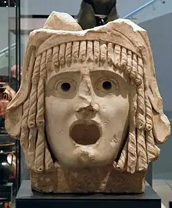 Masque tragique. Grèce, -100/+100.