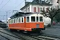 Automotrice BDe 4/4 n°12 en gare de Orbe