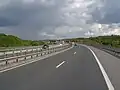L'autoroute Trakia près du village de Vakarel