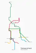 Plan du réseau depuis janvier 2024