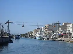 Transcanal, vue depuis le centre-ville.