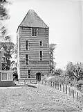 Façade est de la tour (en 1935).