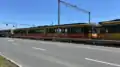 Automotrice Be 4/8 n°003 en gare de Orbe-Industrie