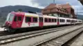 Voiture-pilote ABt n°984 en gare de Vallorbe