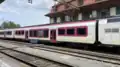 Voiture B n°384 en gare de Vallorbe
