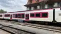 Voiture B n°385 en gare de Vallorbe
