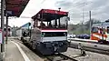 Locotracteur Tm n°074 de la ligne Pont-Brassus en gare d'Orbe