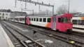 Voiture-pilote Bt n°51 en gare de Yverdon-les-Bains