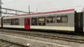 Voiture intermédiaire AB n°3031 en gare de Yverdon-les-Bains