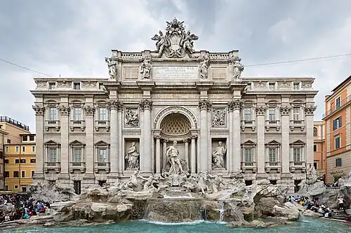 Fontaine de Trevi à Rome.