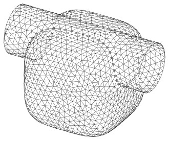 Triangulation : cylindre, surface x4 + y4 + z4 = 1