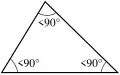 Triangle acutangle ou oxygone.