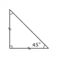 Triangle isocèle rectangle