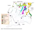 Communautés tribales indigènes et marron.