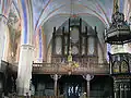 Vue de l'orgue et de la chaire