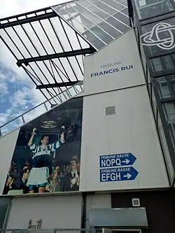 Francis Rui, joueur et capitaine emblématique du Castres olympique.