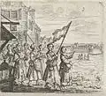 Représentation de la troupe de femmes vers 1638.