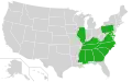 Carte de répartition
