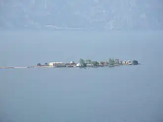 Vue de l'île.