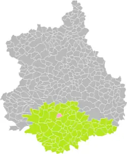 Trizay-lès-Bonneval dans son arrondissement.