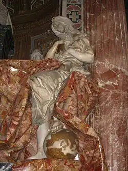 Figure de la Vérité, sculptée par Lazzaro Morelli et Giulio Catari.