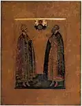 Le tsarevitch Dmitri et le prince Roman Ouglinski ou d'Ouglitch. Première moitié XVIIe siècle.
