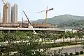 Stade en construction en octobre 2007