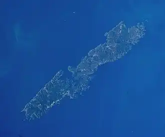 Image satellite de Tsushima.