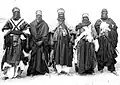 Hommes Touaregs en tenue de voyage (Algérie, 1950)