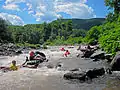 Tubing en eau libre à Esopus Creek.