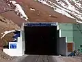 La sortie côté argentin du tunnel Cristo Redentor.