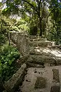 La muraille ouest du fort