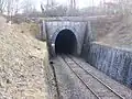 après encore une montée raide le Tunnel du Grand Echaud (ici le portail nord)