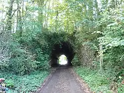 Tunnel la Grande Voûte, route de Boisricheux à Chartainvilliers (2014).