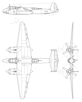 vue en plan de l’avion