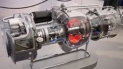 Vue du moteur.