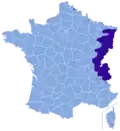 Tracé approximatif d'après l'atlas publié en 1976.