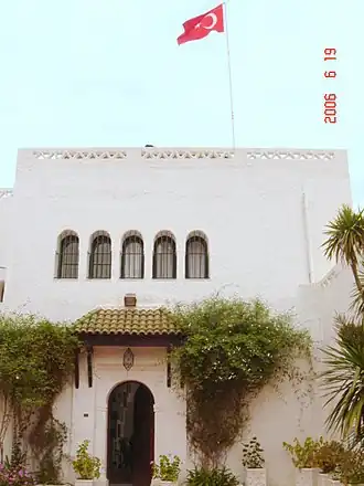 Vue de la mission diplomatique