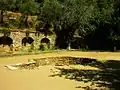 Excavation d'une citerne interprétée à tort comme une piscine baptismale.