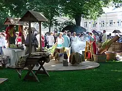 Le marché médiéval.