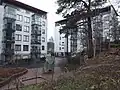 Immeubles de Turun Helmi vus de Käpytie.