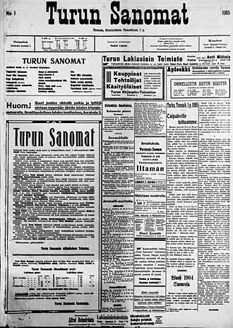 Image illustrative de l’article Turun Sanomat