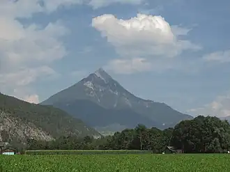 Vue depuis l'ouest.
