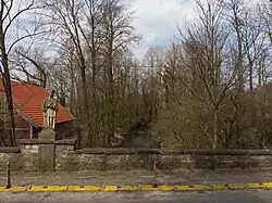 entre Schöppingen et Heek, statue de Sankt Johannes Nepomuk