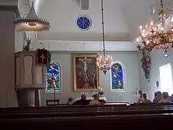 L'intérieur.