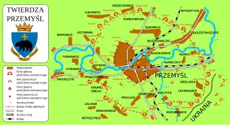 Przemyśl et les forteresses environnantes.